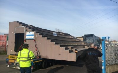 Chaudronnerie_Transport exceptionnel de gradins_ATS_Saint Nazaire