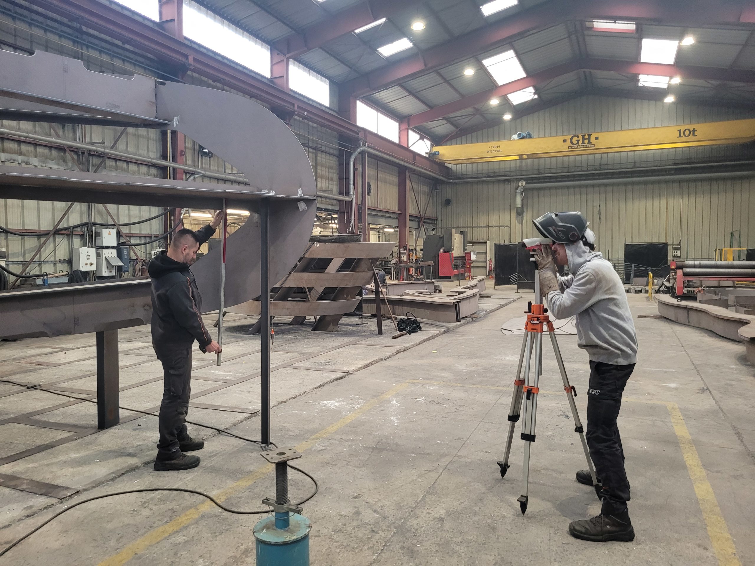 Contrôle géométrie à la lunette_ATS_Saint Nazaire