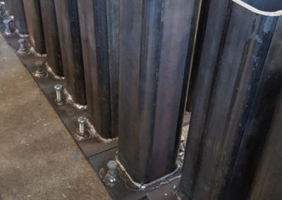 Serrurerie industrielle métallique_base poteaux_ATS_Saint Nazaire