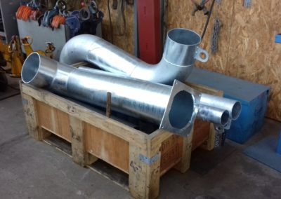 Serrurerie métallique_Gaines en acier galvanisé_ATS_Saint Nazaire