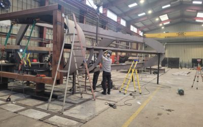 Structure chaudronnée sur marbre principal_ATS_Saint Nazaire